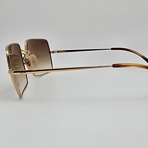 Ray-Ban RB1969 914/751 Rectangle Arista Gold Frame Brown Gradient Len Sunglasses - Picture 3 of 15